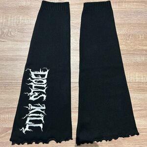 Dolls Kill Black Knit Leg Warmers